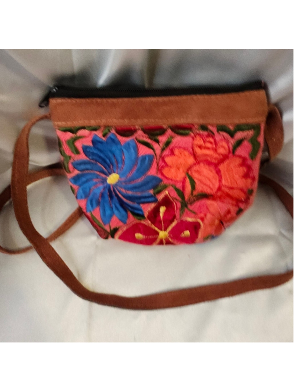 Boho Multi-color Floral Embroidery Purse